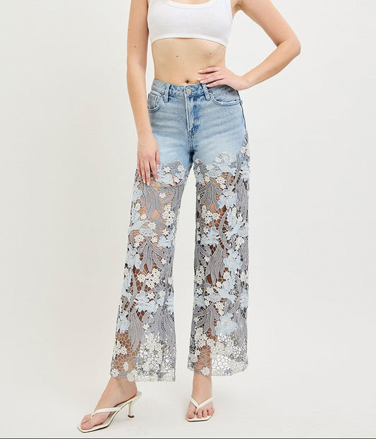 Lou Lace Up Jeans