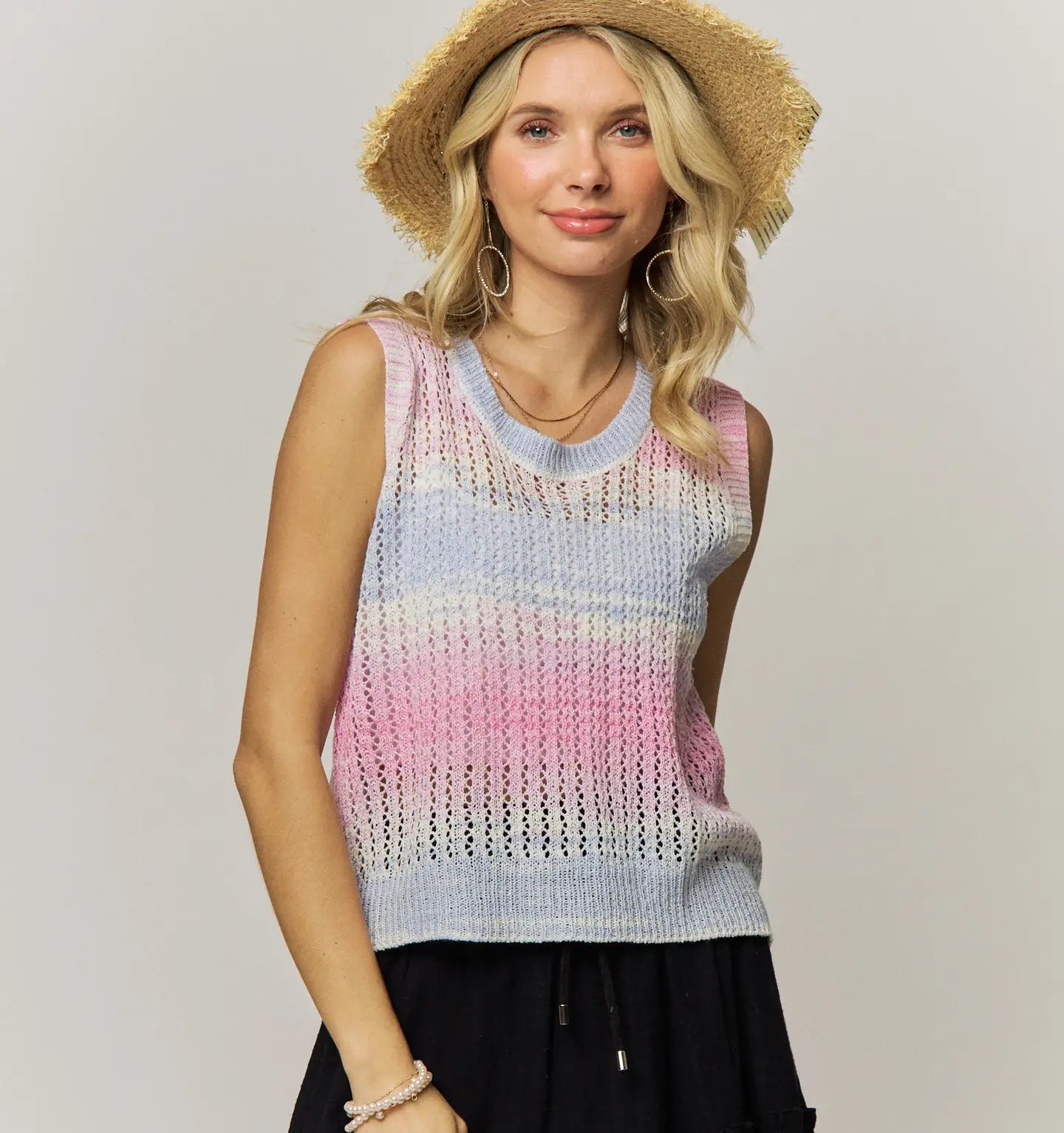 Pastel Crochet Tank