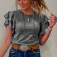 Carbon Flutter Top