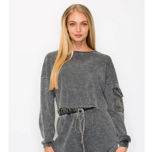 Court Cargo Crop Top