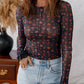 Dainty Floral Mesh Bodysuit