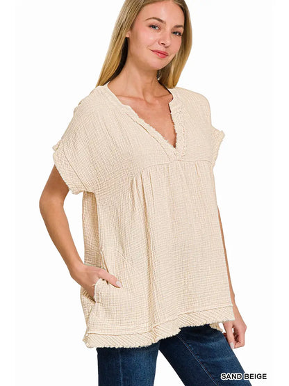 Remi Raw Edge T Shirt