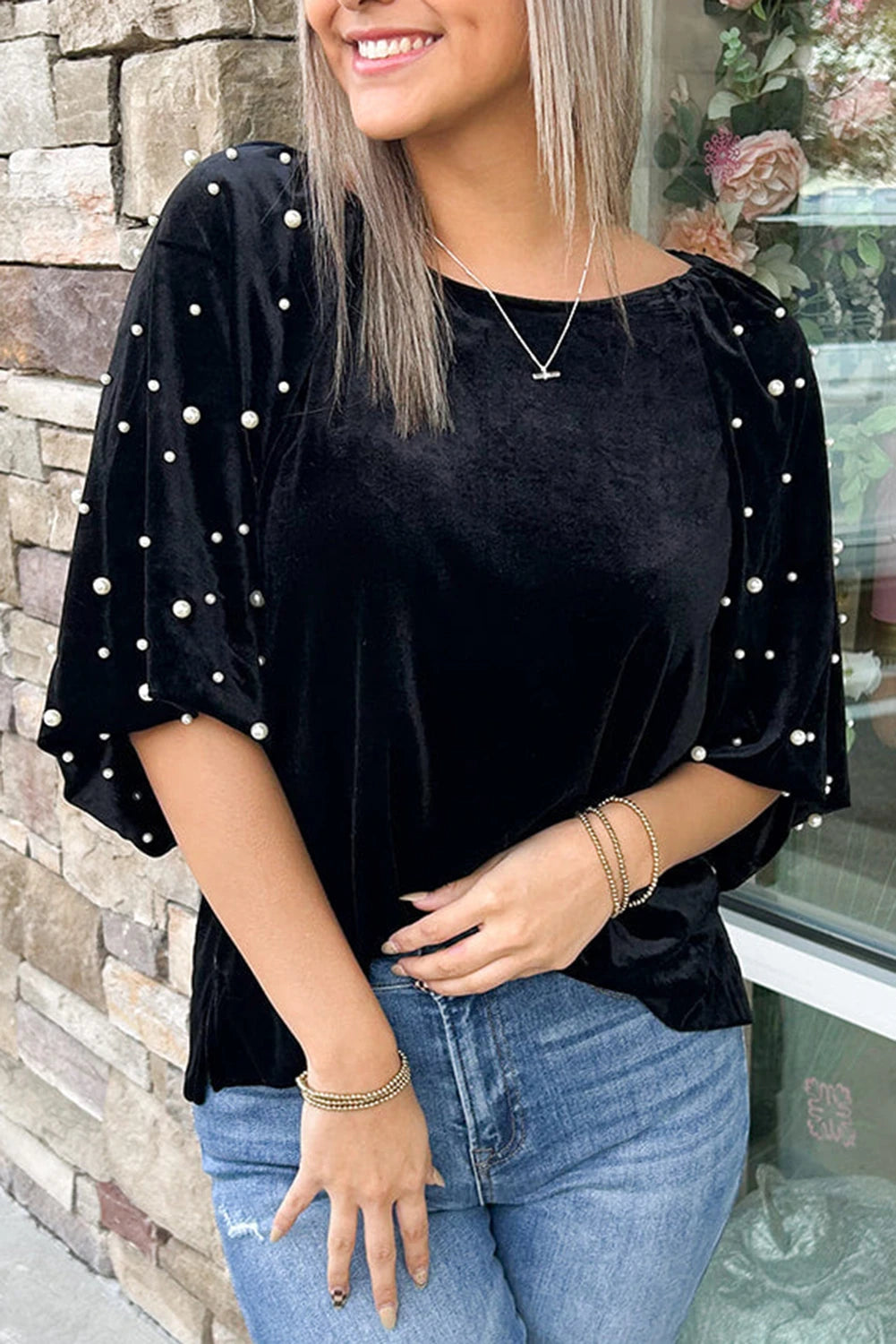 Velvet Pearl Blouse