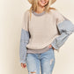 Denim Sweater