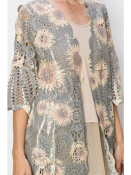 Sunflower Crochet Cardigan