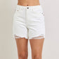 Judy Blue Magic Dad Shorts - White