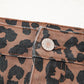 Leopard Split Mid Skirt