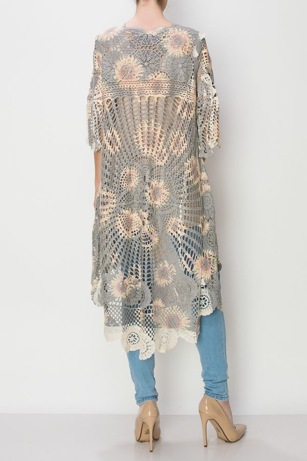 Sunflower Crochet Cardigan