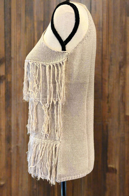 Fringed Knit Tank