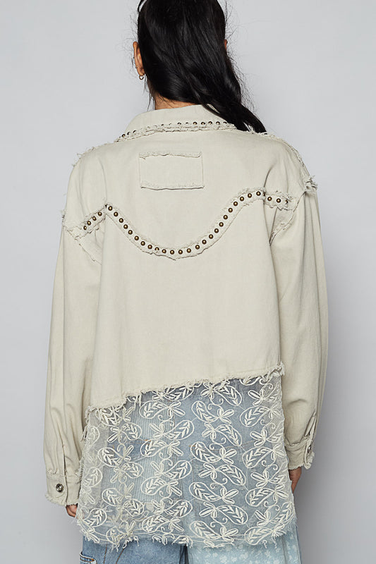 Studded Street Shacket