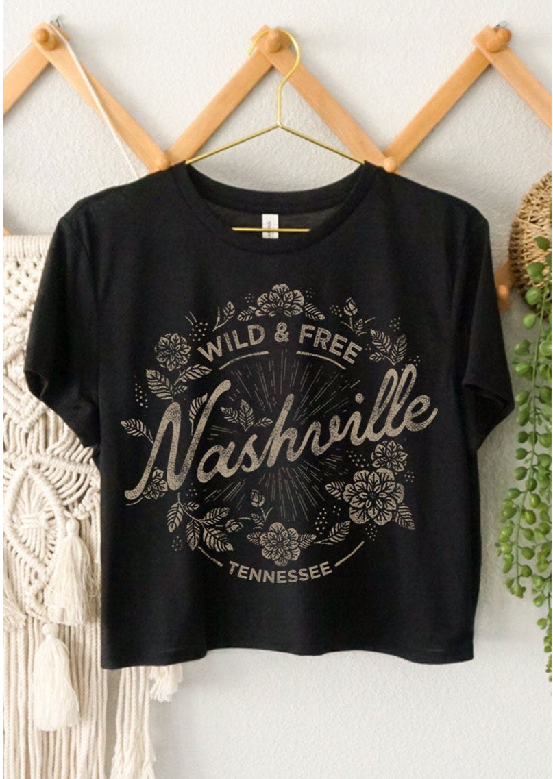 Wild & Free Crop Tee