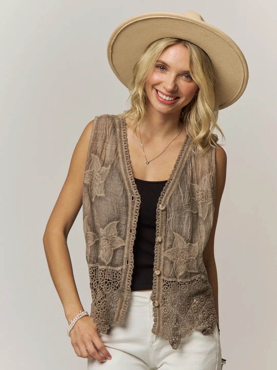 Boho Lace Vest