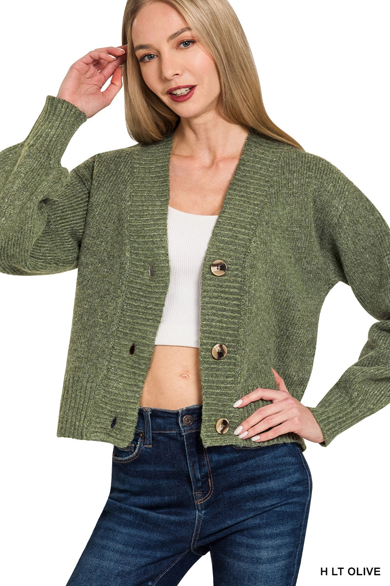 Olive Sweater Cardigan