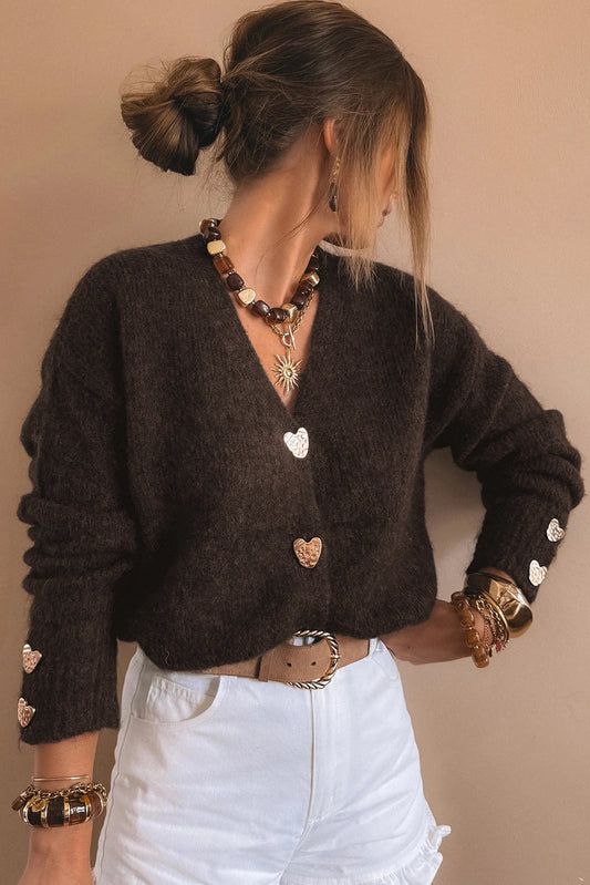 Heart of Gold Cardigan Sweater